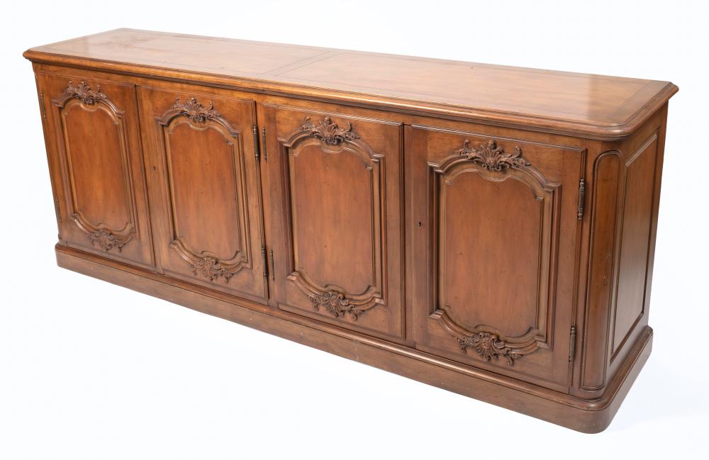 Appraisal: WALNUT CREDENZA TH CENTURY HEIGHT WIDTH DEPTH WALNUT CREDENZA th