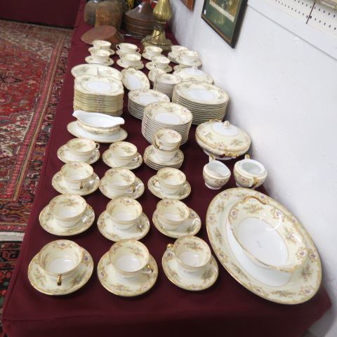 Appraisal: pc Noritake Fernand China Service extensive set with lots of