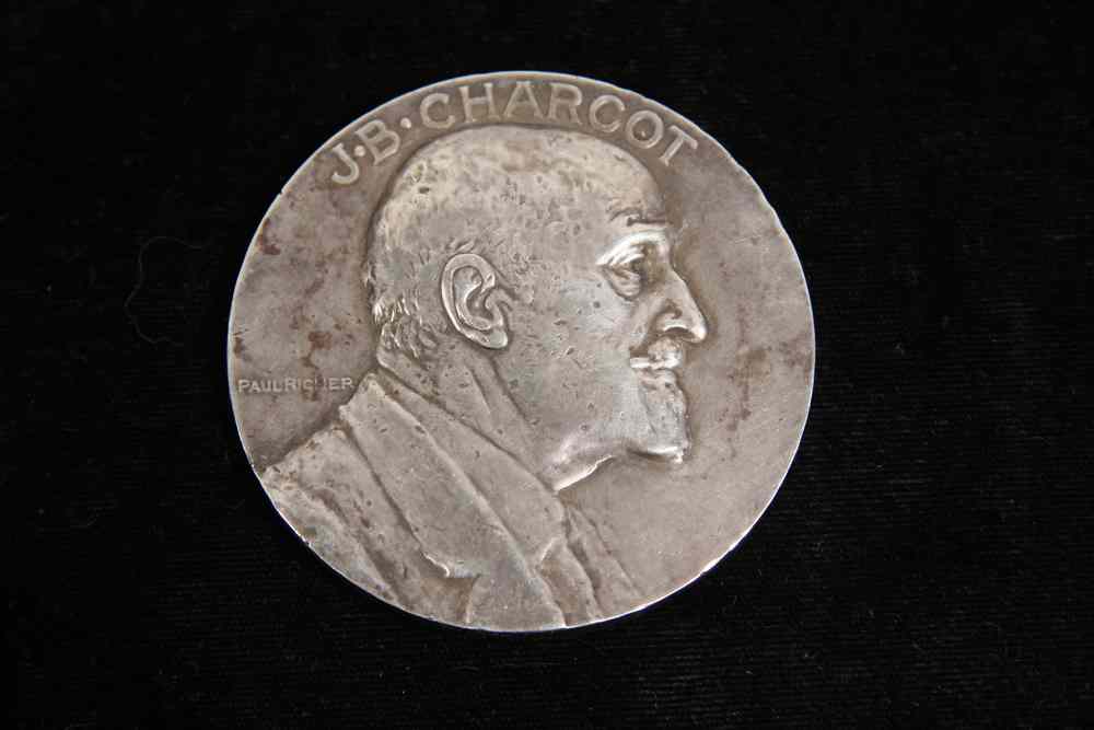 Appraisal: SILVER COMMEMORATIVE MEDAL - Silver Medal commemorating Jean Baptiste Charcot