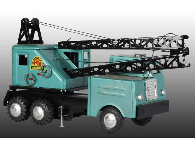 Appraisal: Pressed Steel Marx Crane Truck with Box Description Never played