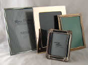 Appraisal: Four silver plated photo frames largest x cm