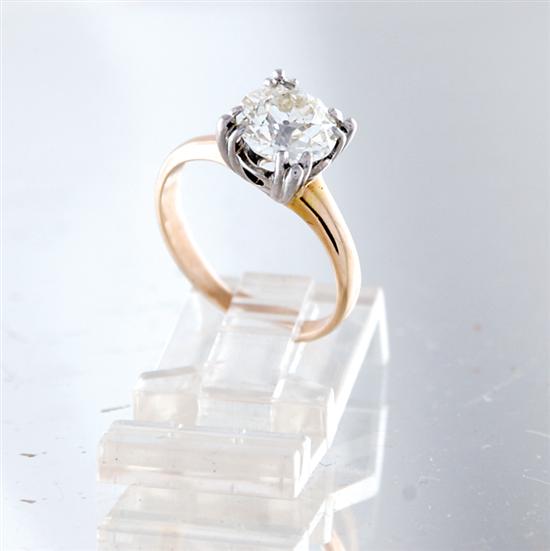 Appraisal: Diamond and gold ring old-European cut diamond ct color J-K