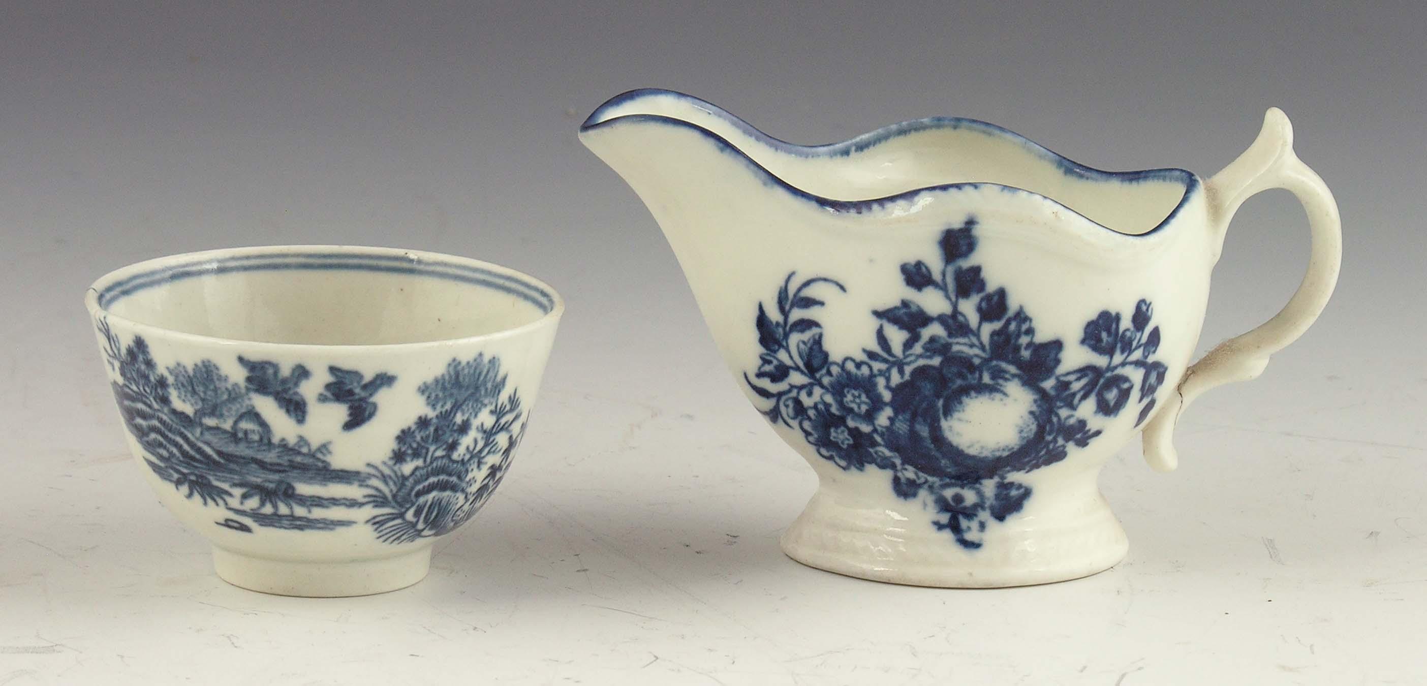 Appraisal: A Caughley porcelain blue and white creamer