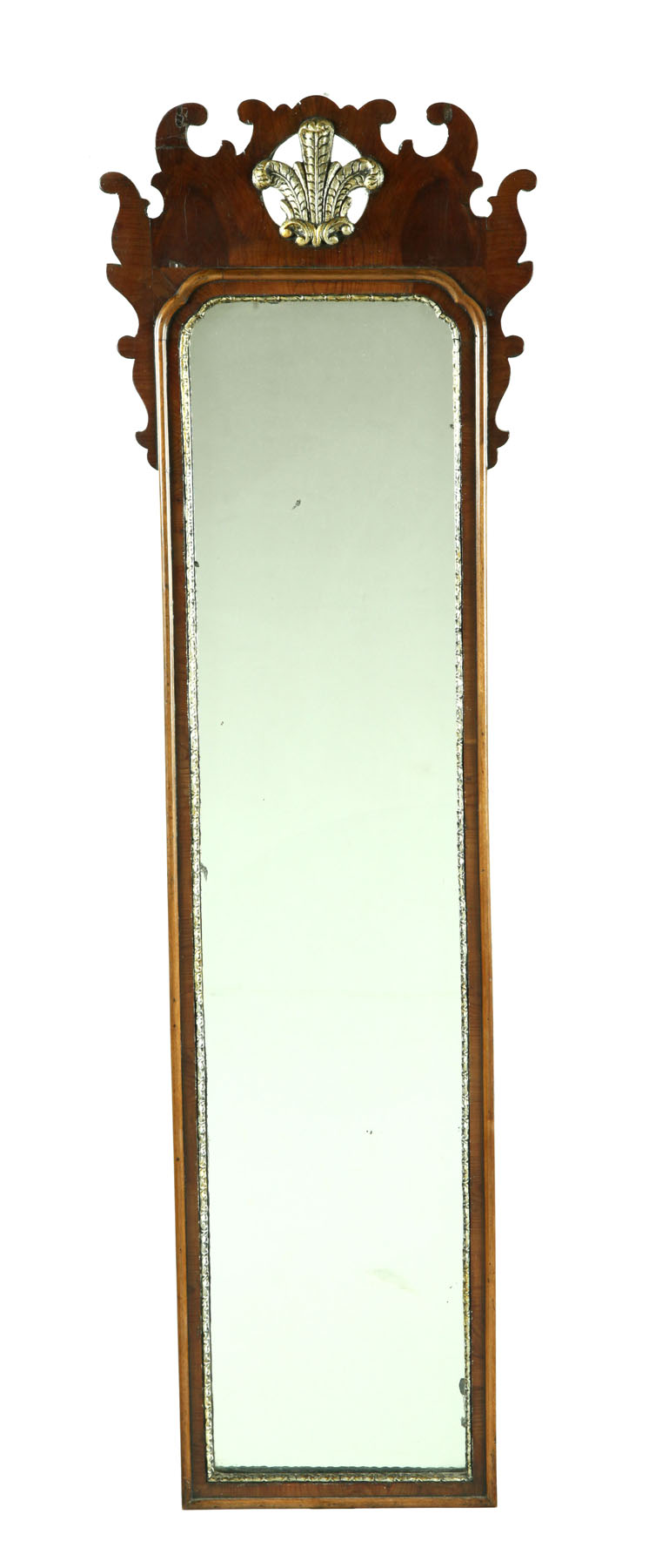 Appraisal: GEORGE II-STYLE MIRROR England st quarter- th century mahogany veneer