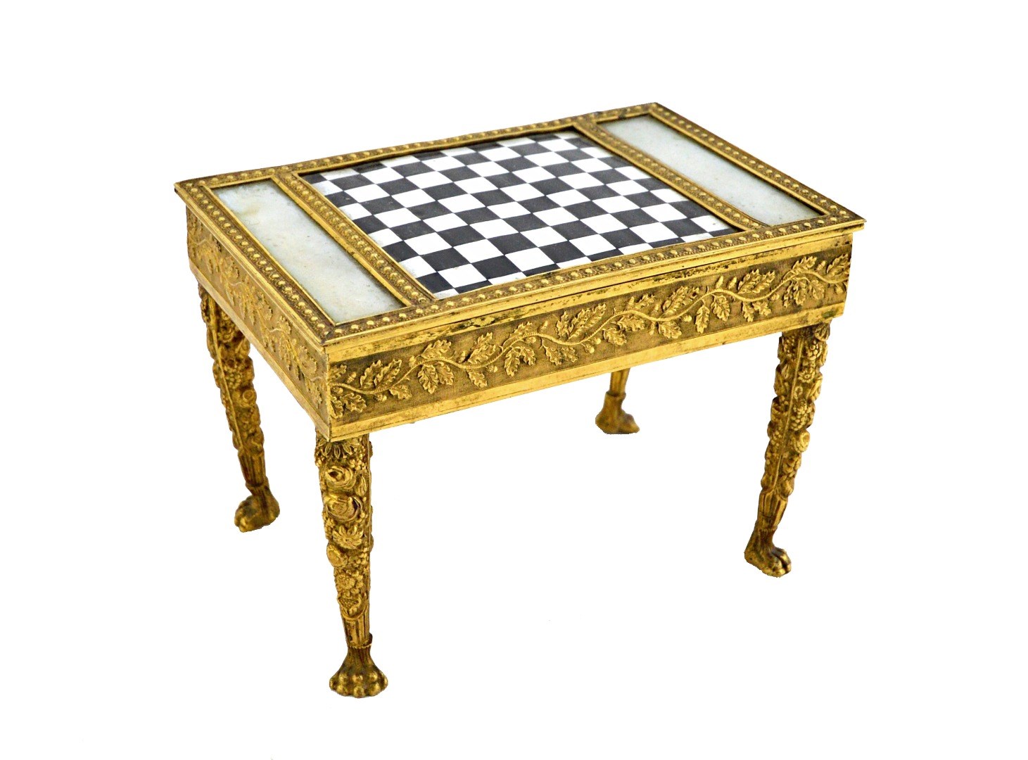 Appraisal: A Palais Royale gilt metal and mother of pearl miniature