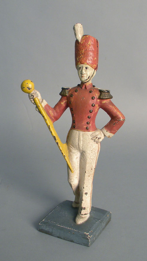 Appraisal: Cast iron bandleader doorstop ' h