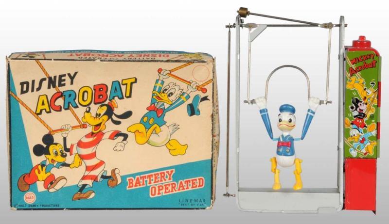 Appraisal: Linemar Donald Duck Acrobat Battery-Op Toy Description Walt Disney Donald