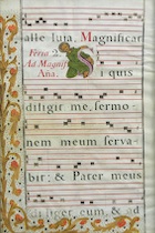 Appraisal: An Antique Antiphonal Illumination Fiera Ad Magnificina a Pentecostal hymn