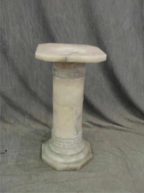 Appraisal: Alabaster Pedestal From a Patterson NY estate Dimensions h