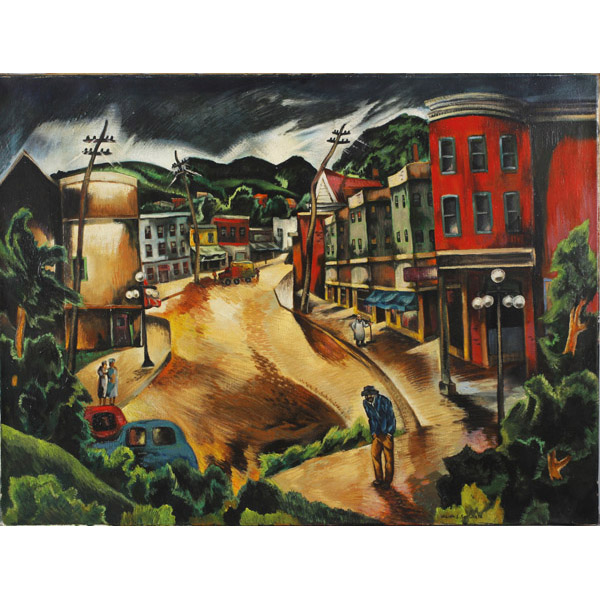 Appraisal: William Samuel Schwartz Russian American - Main Street GalenaOil on