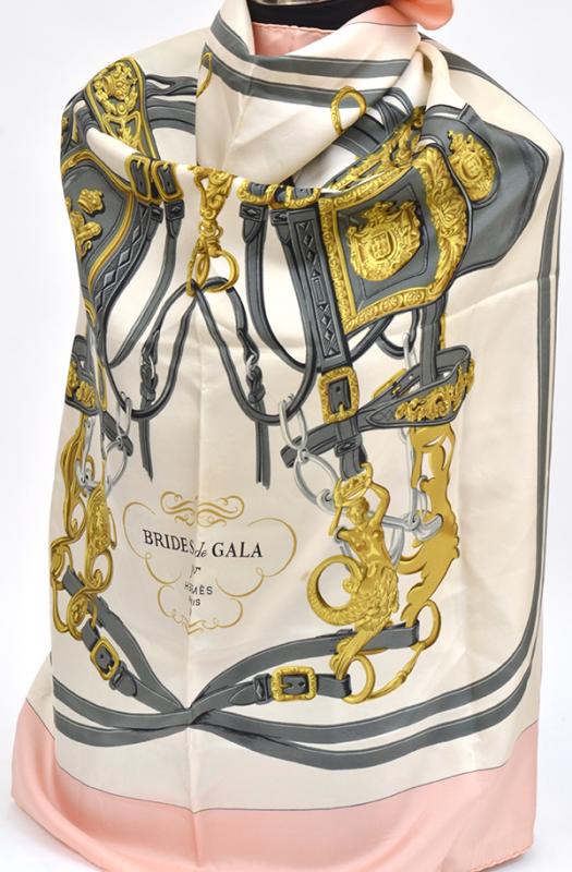 Appraisal: A SILK SCARF BY HERMES A SILK SCARF BY HERMES