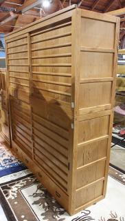 Appraisal: Japanese Large Two Section Tansu Chests Japanese two-section large futon