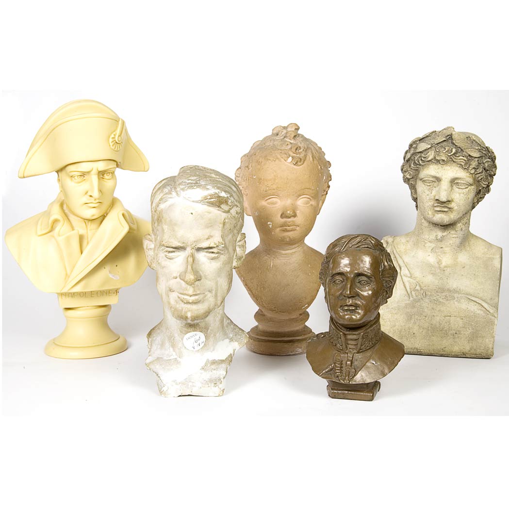 Appraisal: Group of Eight Figural Busts