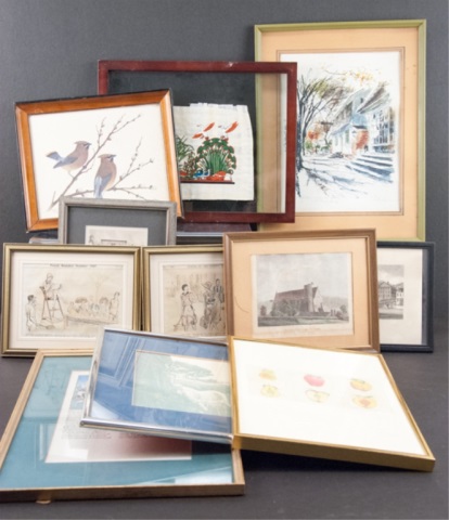 Appraisal: Eleven Pcs of Framed Art