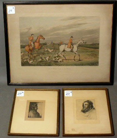 Appraisal: Two etchings pencil signed Arthur William Heintzelman x and a