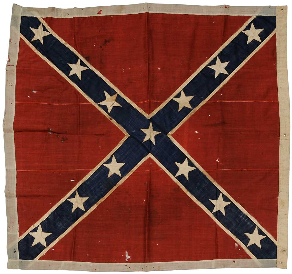 Appraisal: Rare Confederate Army of Northern Virginia Infantry Battle Flag Virginia