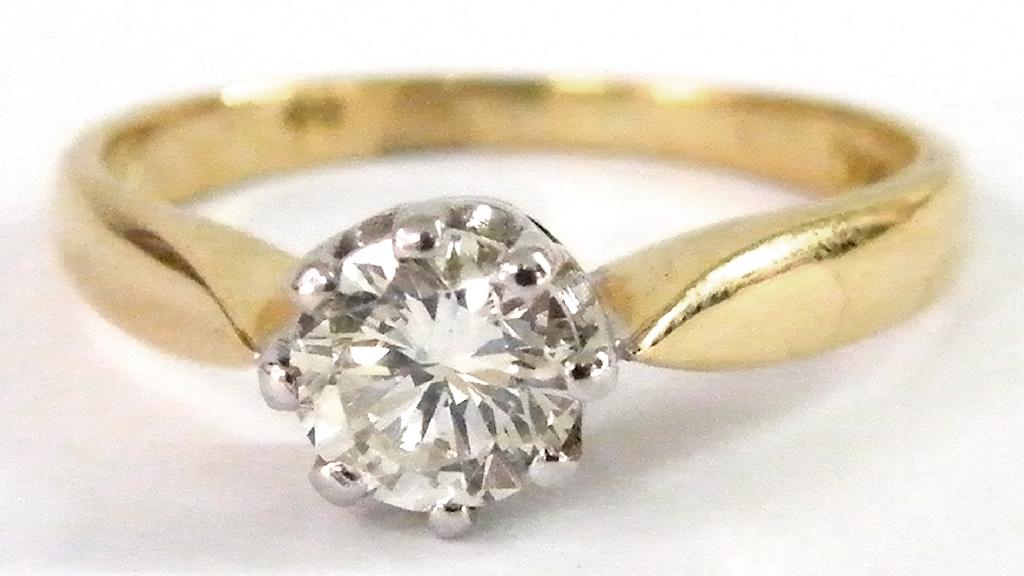 Appraisal: ct diamond solitaire ring