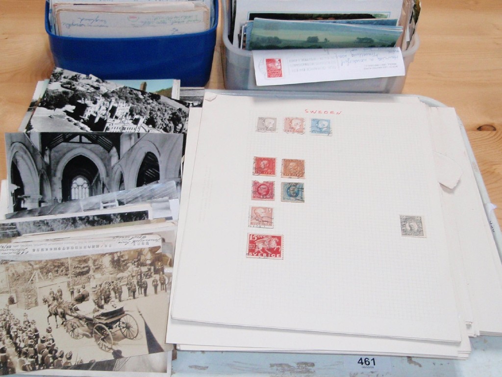 Appraisal: A quantity of assorted postal stamps mounted and a quantity