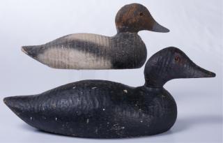 Appraisal: Victor Working Duck Decoy Pair Two vintage wood carved vintage