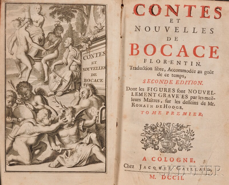 Appraisal: Decameron in French Boccaccio Giovanni - Contes et nouvelles Cologne