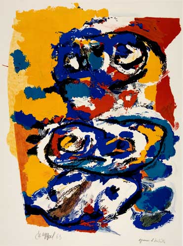 Appraisal: KAREL APPEL Toi et Moi Color lithograph x mm x