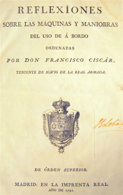 Appraisal: vol Ciscar Francisco Reflexiones Sobre las Maquinas y Maniobras del