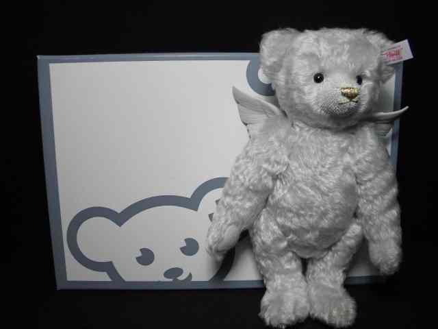 Appraisal: Mohair Lladro ''Angel Bear'' by Steiff Pale blue mohair fur