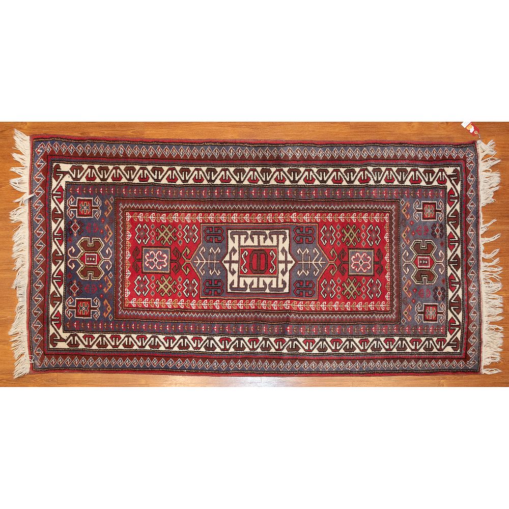 Appraisal: Kazak Rug Turkey x Third quarter- th century hand-knotted wool