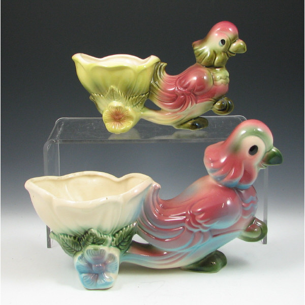 Appraisal: Hull Novelty - Parrot Planters Lot of four Novelty pieces