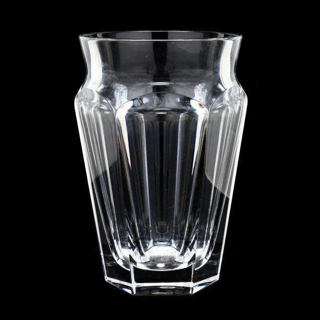 Appraisal: BACCARAT CRYSTAL NELLY VASE France late th century thick faceted