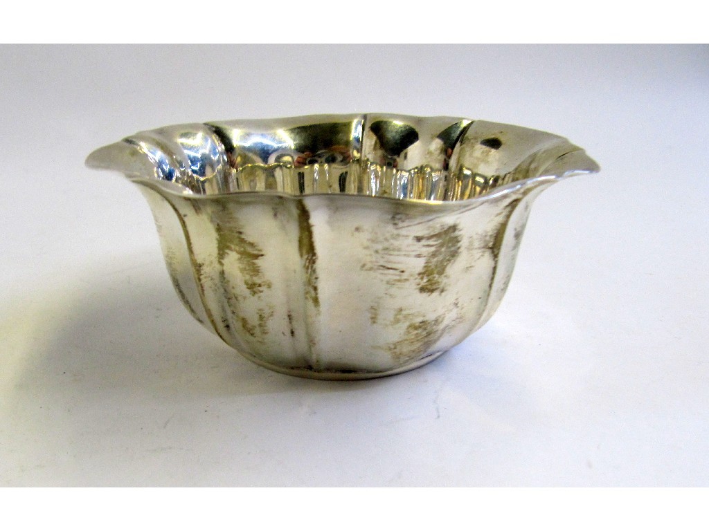 Appraisal: A silver christening bowl Sheffield