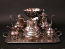 Appraisal: A Group of Silver Plated Items Proceeds from the sale