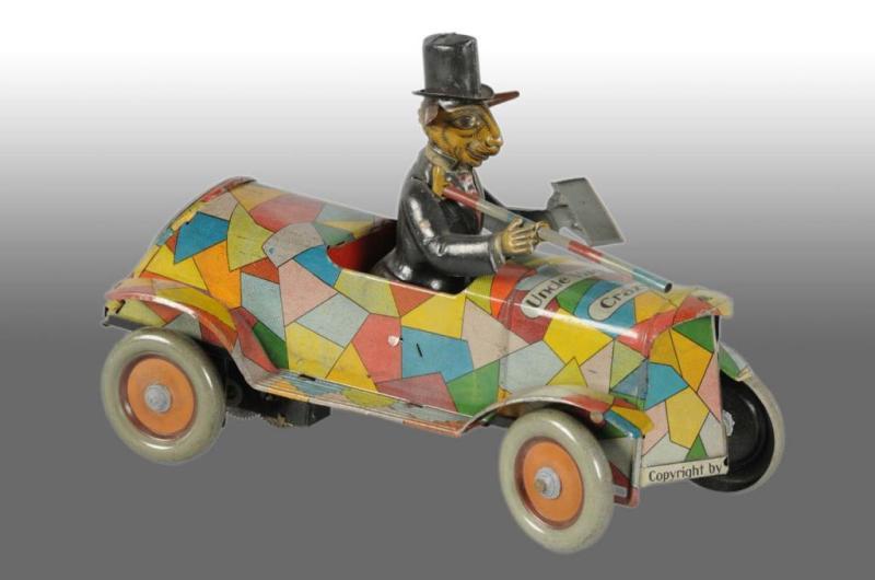 Appraisal: Tin Litho Uncle Wiggily Automobile Wind-Up Toy Description German Early