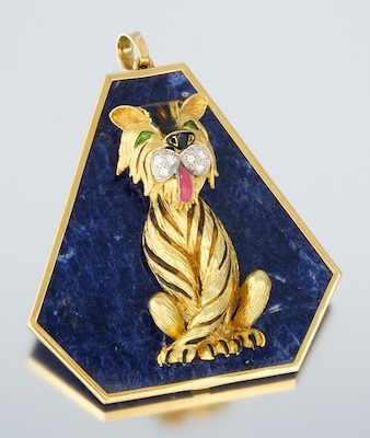 Appraisal: A Large k Gold Lion Brooch by Hammerman Brothers on