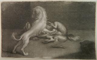 Appraisal: Nicolas Verkolje mezzotint Nicolas Verkolje Dutch - - Two Playing