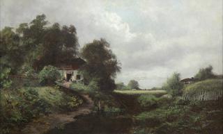 Appraisal: Painting Louis Aston Knight Louis Aston Knight American - Farm