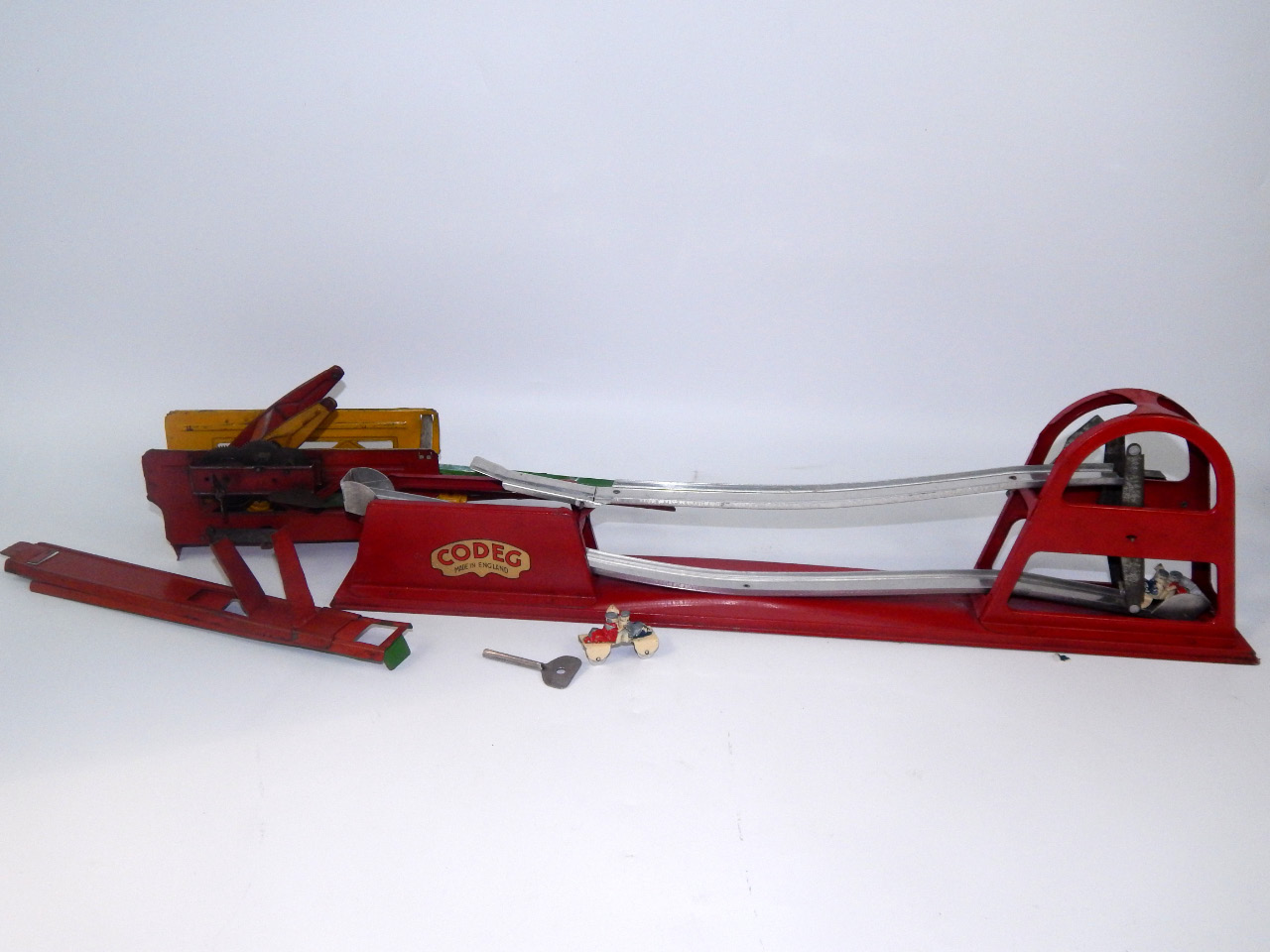 Appraisal: A Kotdeg toy car catapult with one futher catapult car