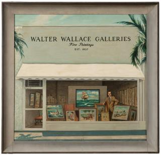 Appraisal: George Charney Facade and picture window of Walter Wallace Galleries