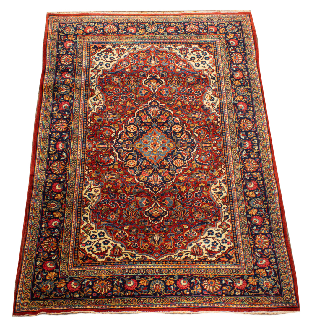 Appraisal: PERSIAN KASHAN CARPET Persian Kashan carpet ' x '