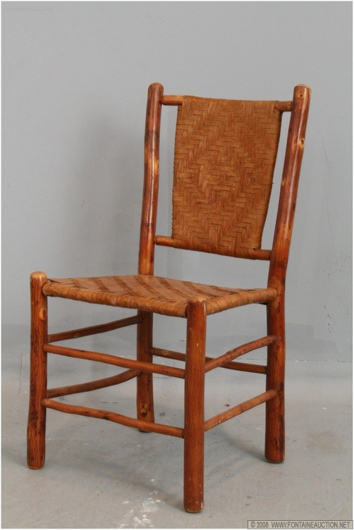 Appraisal: PR BEDFORD HICKORY FURN CO DIN RM CHAIR W x