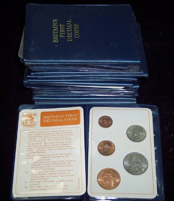 Appraisal: Britain's First Decimal coins a quantity of folders containing p