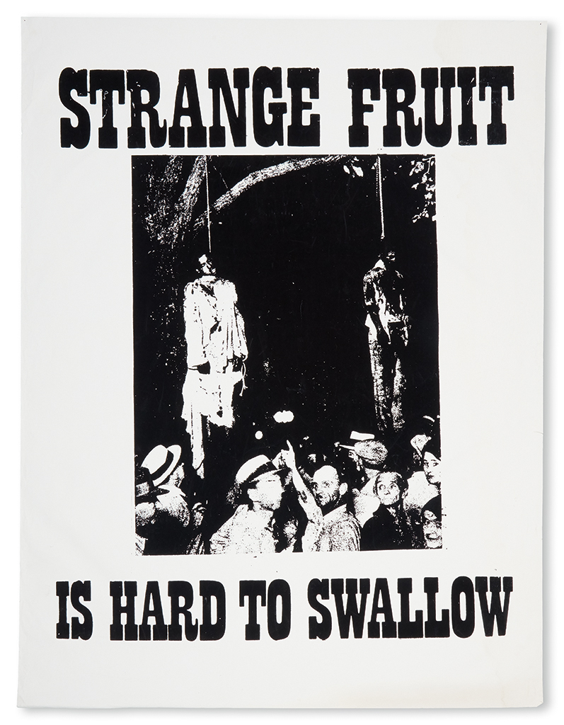 Appraisal: CIVIL RIGHTS--LYNCHING Strange Fruit--Is Hard to Swallow Black and white