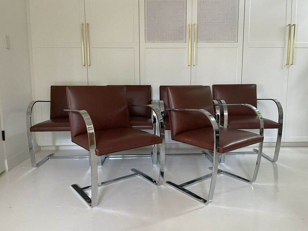 Appraisal: Knoll Brno Flat Bar Chairs - Set Of - STAMPED