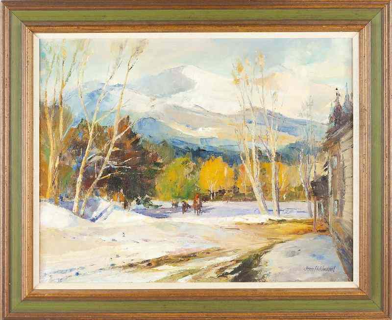 Appraisal: Jean Holdenried CA - Landscapeoil on canvas signed at lower