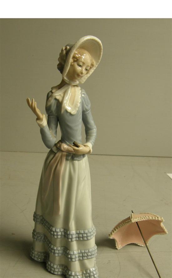 Appraisal: Lladro figure of a girl with a parasol high h