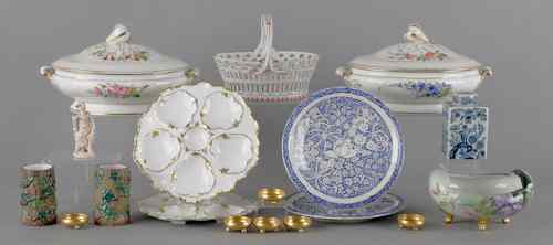 Appraisal: Miscellaneous ceramics to include two hard paste porcelain tureens two