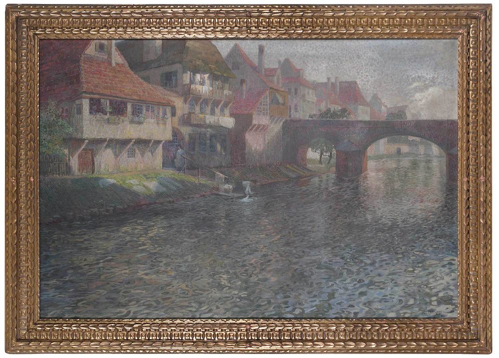 Appraisal: Rudolf Quittner Austrian - Wash Day signed lower right Rud