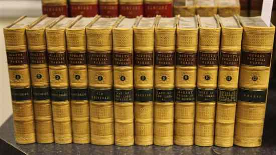 Appraisal: SCOTT SIR W THE POETICAL WORKS OF twelve vols engraved