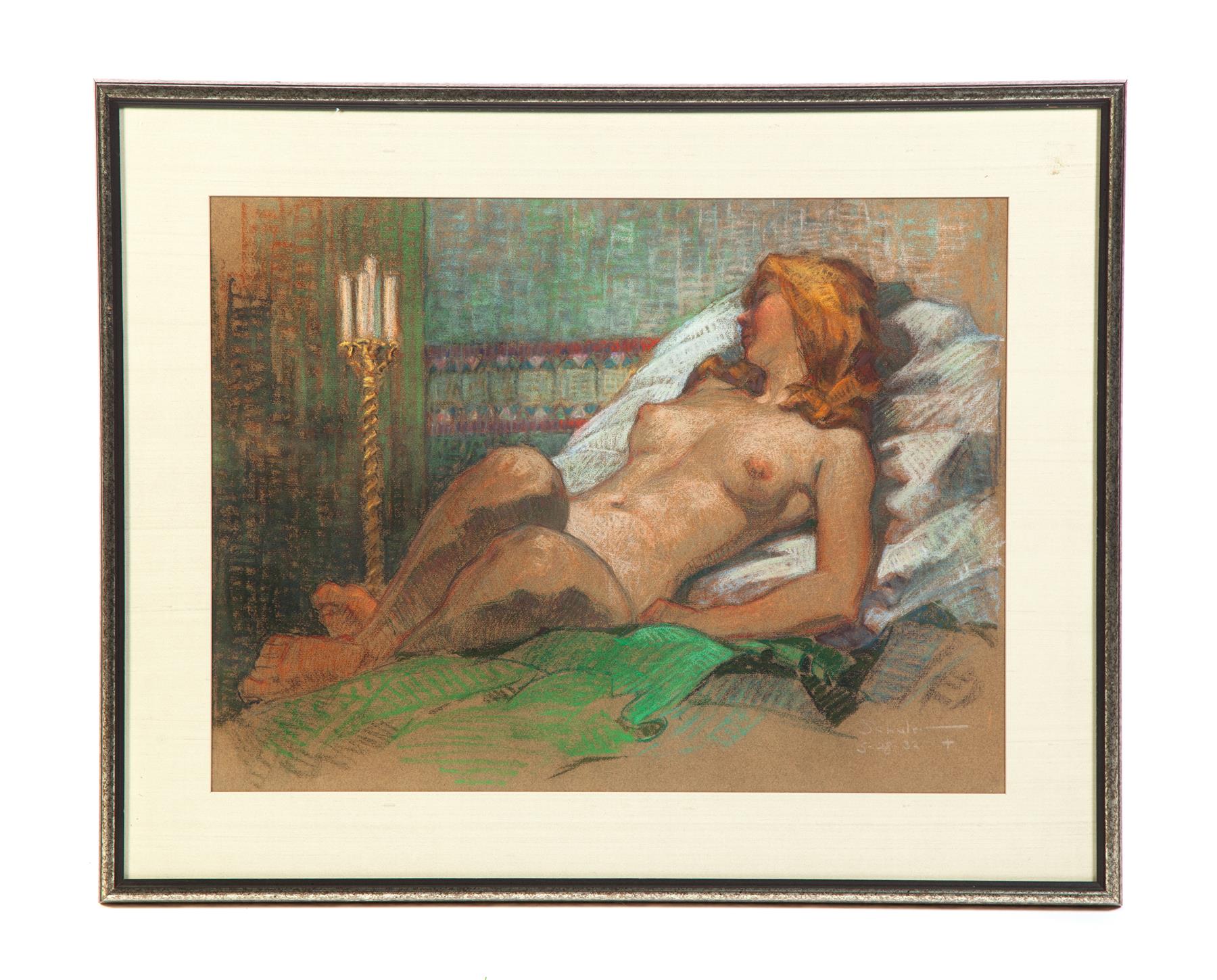 Appraisal: FEMALE NUDE SIGNED SCHULER DATED - -' H J SCHULER