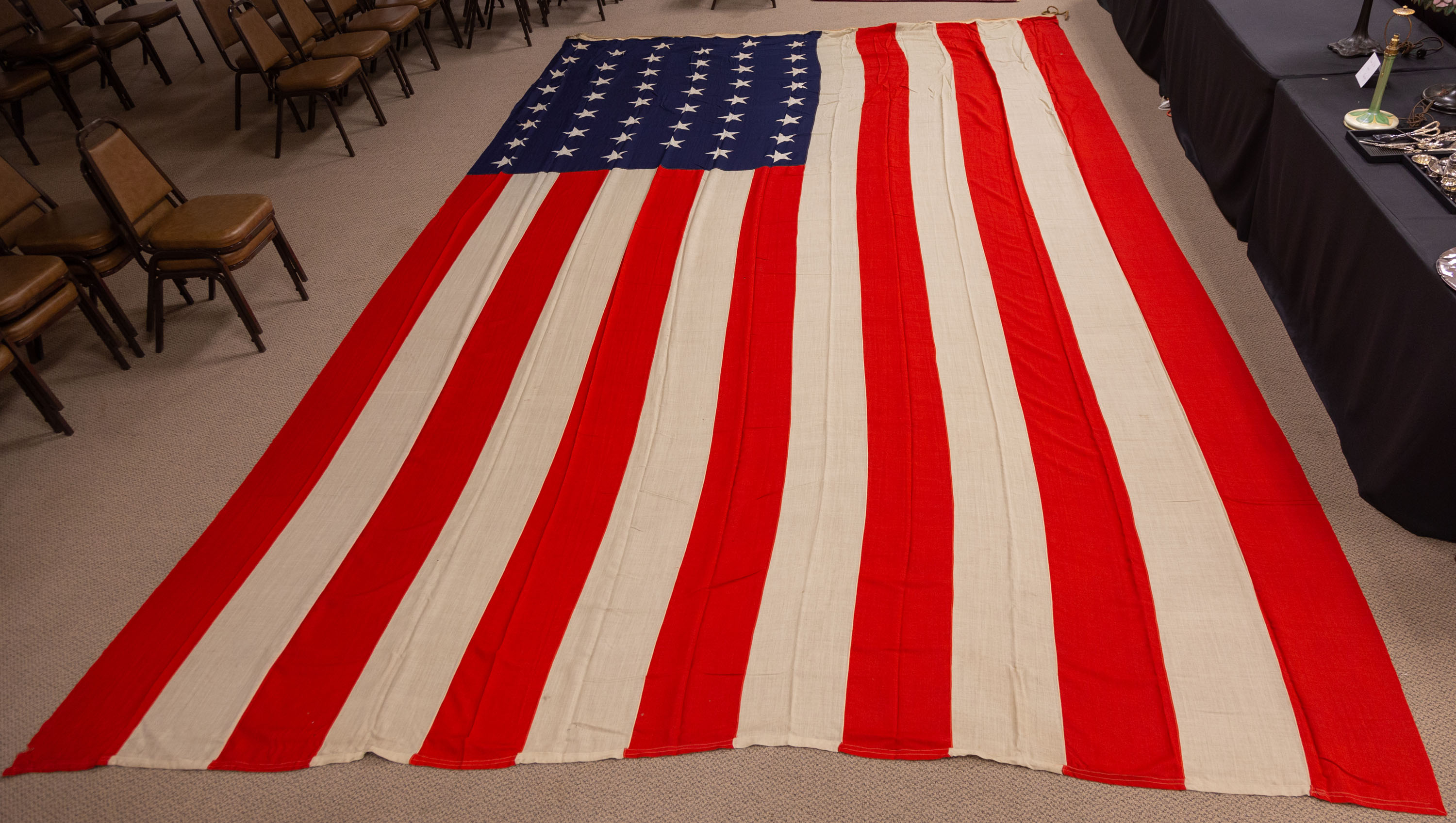 Appraisal: STAR AMERICAN FLAG Marked 'WEBB' 'Stoddard'